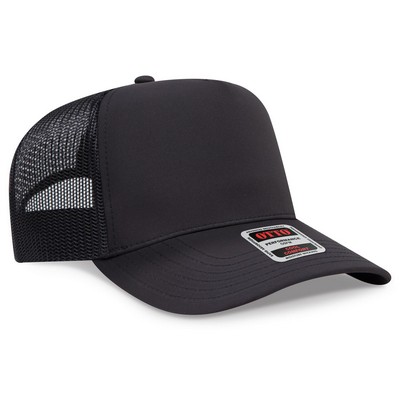 OTTO CAP 5 Panel Mid Profile Mesh Back Trucker Hat