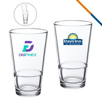 Dillon ARC Stackable Pint Glasses - 16 OZ.