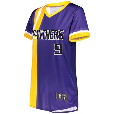 Holloway Ladies' FreeStyle™ Sublimated Turbo Lightweight Short Sleeve Softball Jersey